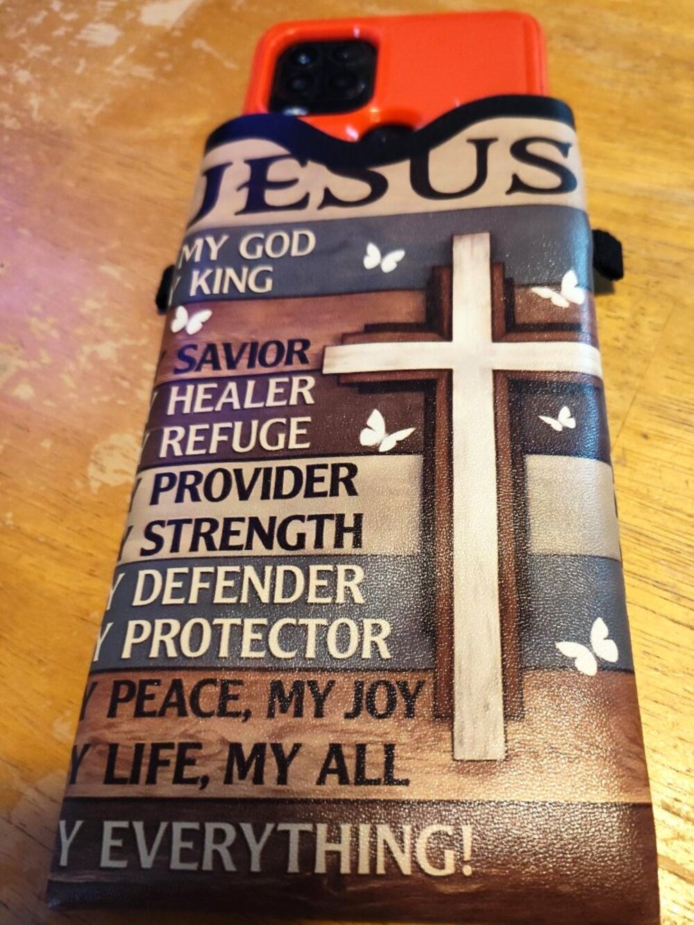NWOT Jesus phone crossbody case/purse. SHIPS FREE
